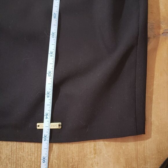 Jeanne D'arc NWT Medium Dark Brown Short Sleeve Scoop Neck Dress with Bow - Picture 14 of 16